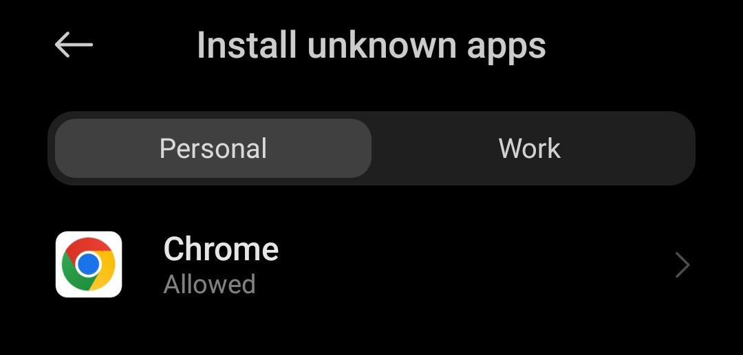 Allow unknown installation