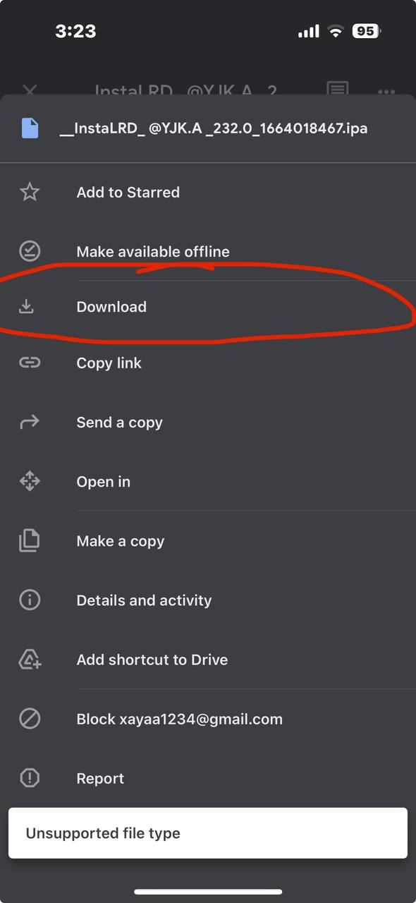 Google Drive download